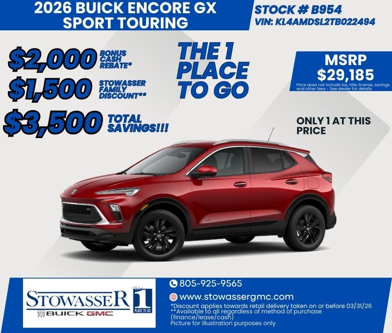 Encore GX Special Retail Offer
