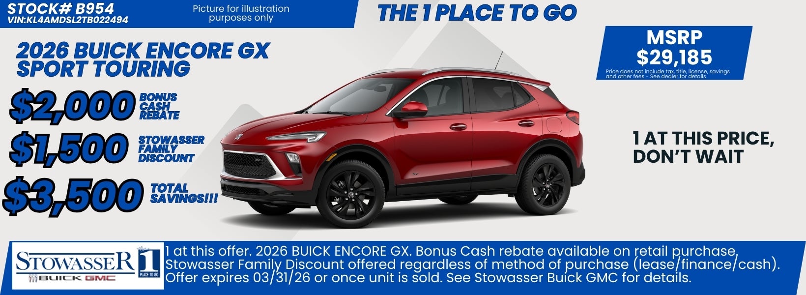 Encore GX Special Retail Offer