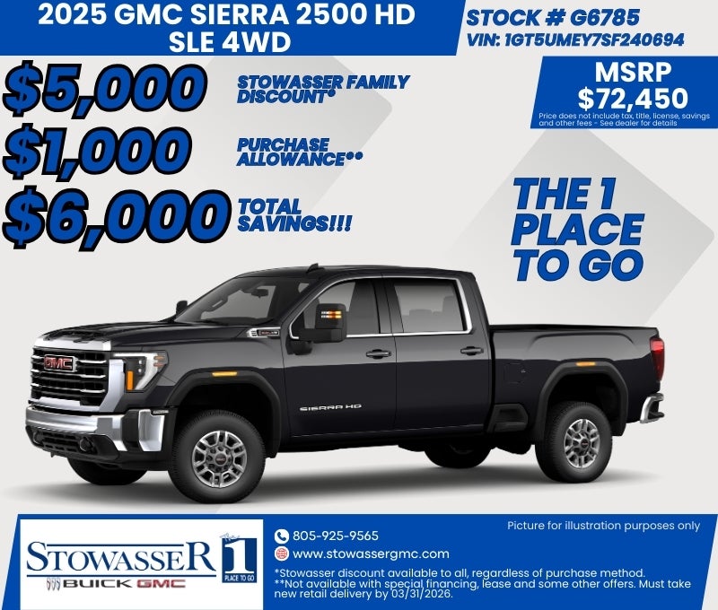 Sierra 2500HD Special Retail Offer